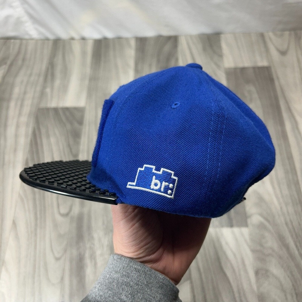 Brich‎ Brich Baseball Cap Mens Blue Black Plastic Flat Brim Adjustable Snapback - Picture 3 of 7